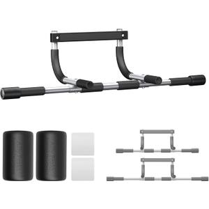 Ally Peaks Pull Up Bar for Doorway,Multiple Levels Width Adjustable Pull Up Bar Accurately Match Wide and Narrow doorframe,Indoor Chin-Up Bar Workout Bar,USA Original Patent
