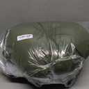 GUEGLSA Outdoor Tufted Round Cushions 18 inch, Waterproof Bistro Chair Cushions 18"x18"x3", Circular Seat Pads with Ties for Patio Garden Footstool Papasan Chair, Set of 2, Green