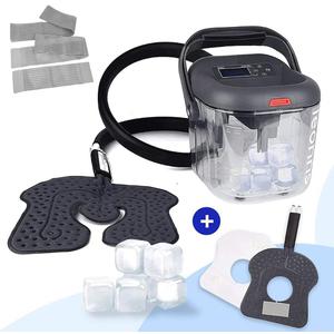 LEONNS® Cold Therapy Machine with Programmable Timer - Cryotherapy Machine with Universal & Knee Pads for Post Surgery, Injury & Recovery (Ice Machine + Universal Pad + Knee Pad + Ice Cubes)