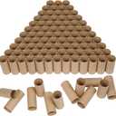 HESESOH 100 Pack Cardboard Tubes for Crafts - 1.57 x 3.94 Inches - Brown Toilet Paper Empty Rolls Round Thick Tubes Sturdy for Classroom Family Handmade DIY Projects