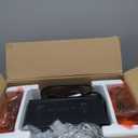 TURBRO Suburbs 20 in. Electric Fireplace Infrared Heater w/Crackling Sound, Freestanding Fireplace Stove w/Realistic Flame Effect, CSA Certified Overheating Protection, Easy to Assemble, 1400W Ivory