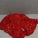 Red Tree Skirt 24 Inches Small Christmas Tree Skirt Glitter Sequin Tree Skirt for Christmas Decorations