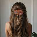 2 x Flat Hair Clips for Women - Large Oval Hair Claw Clips and Duckbill Hair Clip for Thin Hair or Thick Hair - Non Slip Strong Hold Hair Accessories for Women(4Pack, 4Colors) (Style 1)