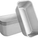 AKOLAFE 6 Pack Aluminum Loaf Pans 8x4 Inch Banana Bread Pan for Homemade Bread Baking Pan for Oven 2.8 Deep Metal Meatloaf Pan Sandwich Bread Loaf Pans for Baking Bread Tins for Baking Meat Loaf Cake, 7.9x3.9x2.8 Inch