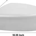 Moonlinks Compatible with Nissan Sentra 2013 2014 2015 2016 2017 2018 2019 Left Side Mirror Cover Replacement, White Primer Left Driver Side Door Rearview Mirror Cap Trim