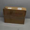 BOLUO White and Gold Nightstand with Charging Station, LED Night Stand with 2 Fabric Drawers, Bedside Table with USB Ports and Outlets, Nightstand for Bedroom Modern