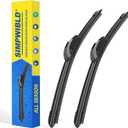 2 Factory Wiper Blades Replacement For 2009-2020-Honda-Fit/2011-2016-Hyundai-Elantra/2013-2014-Hyundai-Elantra Coupe Original Equipment Windshield Wiper Blades Set 28"+14" (Set of 2) U/J HOOK