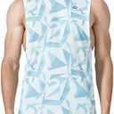 EZRUN Men's Tank Tops Swim Beach Sleeveless Shirt Quick Dry Gym Workout Stringer Muscle Tshirts Big and Tall 2XL