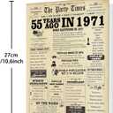 2 x Happy 55th Birthday Card for Men Women,Jumbo 55 Year Old Birthday Gifts for Husband Wife or Dad Mom Wedding Anniversary,Cheers to 55th Birthday Decorations for Grandma Grandpa