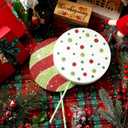 Hungdao 6 Pcs 15.75'' Large 3D Christmas Peppermint Lollipop Yard Decorations Red Green White Candy Signs with Stakes Xmas Winter Holiday Garden Sign Photo Prop Decor for Tree Lawn Patio Driveway