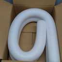 Floating Pool Noodles Foam Tube, Thick Noodles for Floating in The Swimming Pool, Assorted Colors, 52 Inches Long (White)