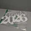 Class of 2026 Wooden Sign Graduation Party Decorations 2026 White Graduation Photo Booth Prop Senior2026 Sign for High School College Party