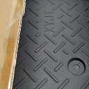 Rubber Curb Ramps for Driveway Sidewalks Shed Entry 2 Inch Rise Height 2 Pack 19.68" L x 9.84" W Threshold Ramp for Cars Motorcycles Lawn Mowers 7000lbs Load Capacity