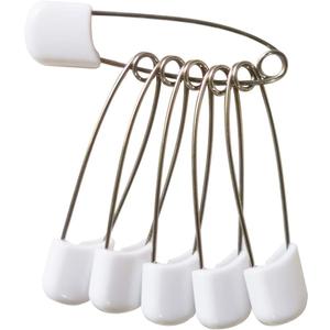 Otylzto 70PCS Plastic Safety Pin 2inch Stainless Steel Pins No Rust, Safety Locking Baby Cloth Diaper Nappy Pins 2.2Inch