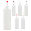 Cornucopia Brands 16oz HDPE Plastic Squeeze Bottles w/Yorker Tips (10-Pack), Empty Refillable Bottles for Arts, Crafts & Kitchen (10-Pack)