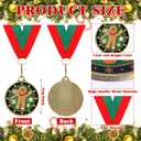 Cholemy 20 Pcs Christmas Trophies 2" Contest Award Christmas Medals Winter Holiday Contest Trophy for Winner First Place Participation Prizes Xmas Party Gift