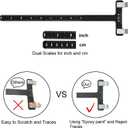 Archery Bow String Nocking Points Set with T Square Ruler Nocking Buckle Pliers and 8pcs Nocking Buckle Set,for Recurve and Compound Bowstring Accessories