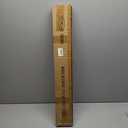 Room Darkening Curtain Rod 28-48 Inches, Wrap Around Design, Extra-Thick 1-Inch Diameter Single Drapery Rod, Extendable Metal Rod Set of Window Treatment (Matte White, 28-48")