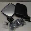 SAUTVS Adjustable Rearview Side Mirrors for Polaris Ranger XP 1000/ Ranger 1000/ Crew 2018-2025, Folding Clear Rear View Side Mirrors Accessories(2PCS)