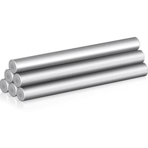 Sadnyy 6 Pieces 3/8 x 4 Inch Stainless Steel Dowel Pins Shelf Brackets Pegs Hardware Pins for Accurate Alignment Metal Bunk Bed Replacement Hardware for DIY Shelving Supports Cabinet Sections