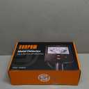 SUNPOW Metal Detector for Adults Professional - High Accuracy with 12" Waterproof Coil, 2x Backlit LCD Display, Advanced DSP Chip, 5 Modes, Adjustable Length (19"-59"), Sturdy Spiral Structure -OTMD14