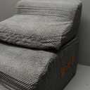 Dog Stairs 4 Steps for Small Dogs and Cats to Get on High Beds, Couch or Car, Pets Can Climb, Sit, Lie Down or Perch to Look Out Windows on The Spliceable Ramp, Provides Support, Grey19" H