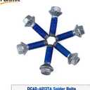 Funmit DC97-17004B Washer Flange Shaft Assembly with DC60-40137A Spider Hex Bolt (6 Pack) Compatible with Samsung Washing Machine Replace DC97-17004E 4000061 AP5800144 PS8764285
