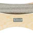 Armarkat Elevated Cozy Pet Hammock for Cats Scratch Resting Sleepy Bed, Natural Beige and Gray, 23.2" L x 5.9" W x 17.3" Th