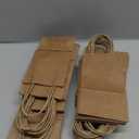 BagDream 50 Pack 3.5x2.4x6.7 Inches Small Kraft Paper Gift Bags with Handles Bulk Mini Party Favor Bags Candy Bags 100% Recyclable Brown Paper Bag