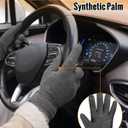 6 x ATERCEL Winter Gloves for Men & Women - Thermal Gloves for Cold Weather, Snow & Running/Biking with Touchscreen Fingers (Gray, S)