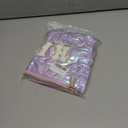 Hiroyuki Iridescent Makeup Bag, 14 inches Cosmetic Bag, Large Capacity Travel Pouch (Hair, purple)