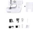 Electric Handheld Sewing Machine for Home Use - Manual Sewing with Edge Locking Function, Ideal for Clothes and Accessories (White)