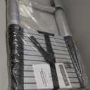 Soctone Telescoping Ladder, 12.5 FT Aluminum Button Retraction Extension Ladder with 2 Triangle Stabilizers, Multi-Purpose Ladder with Slow Down Design, 330lbs Max Capacity for House Daily Life