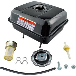 Ruma Gas Fuel Tank Kit Compatible with Honda GX160 GX200 GX140 Engine Harbor Freight 212 173 R210 Engine Go Kart Baja Warrior Heat 5.5hp 6.5hp Mb165 Mb200 Mini Bike and More