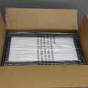 TomCare Watch Box Watch Case Watch Holder Organizer Jewelry Case Drawer Sunglasses Display Box Storage Earrings Storage Organizer Lockable with Glass Top and PU Leather for Men Women (All Black)