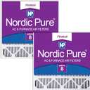 Nordic Pure 20x20x5 (Actual Size: 19 5/8 x 19 7/8 x 4 3/8) Honeywell/Lennox Replacement MERV 8 Air Filters 2 Pack