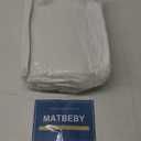 MATBEBY Queen Size Mattress Pad - Cooling Breathable Mattress Topper, Quilted Fitted Mattress Protector, Pillow Top Mattress Cover with 8-21" Deep Pocket, Soft, Machine Washable, White, 60x80 Inches (White - Checkered)