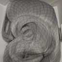 BERON Silver White Wig Long Wavy Curly Silver White Wig with Bangs for Women Synthetic Hair with Cap