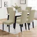 Dining Chairs Cover Set of 2,Chair Covers for Kitchen,Khaki | Removable & Washable,Stretch Material,Chair Covers for Dining Chairs,Protection Against