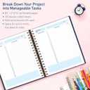 S&O Project Management Planner - Work Organizer Daybook Assignment Schedule Notebook - Task Manager Activity Notebooks for Work - Project Management Journal- 200 Pages, 8.25" x 9.3