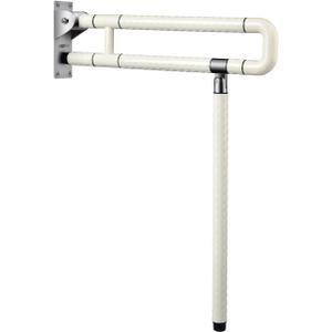 29.5 INCH Grab Bars for Bathroom Toilet Safety Rails for Elderly Pregnant Women Disabled Handicap Bar Medical Flip Up Arm Rails Support Foldable Skid Resistance White
