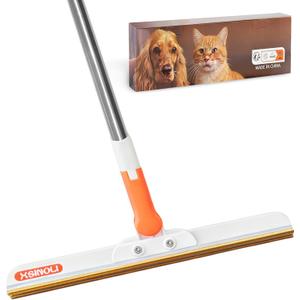 Carpet Rake for Pet Hair Removal -Reusable Pet Hair Remover, 57.5 Adjustable Long Handle Cat Dog Carpet Rake Scraper with Patented Design,Tool for Deep Cleaning Carpets, Rugs, Mats Stairs