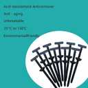 2 x 200PCS Nylon Universal Cable Tie Buckle - Heavy Duty Self-Locking Zip Ties Holder with Pin & Button Design for Car Daily Auto Fixing, Car Plastic Nylon Zip Ties