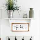 MAINEVENT Together They Built A Life They Loved Sign 8x17 Inch, Farmhouse Love Signs For Home Decor And So They Built A Life They Loved Rustic Love Signs Wall Decor For Bedroom