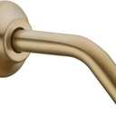 BESTILL Wall Mounted 6 Inch Shower Head Arm, Shower Arm and Flange Included, Champagne Bronze