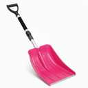 Snow Shovel for Kids Toddler – Lightweight Thick Plastic Blade with Telescoping Metal Handle, Ergonomic D-Grip with Soft Foam Grip, 32 Inch Detachable Shovel for Car Snow Removal,Beach Sand Play, Pink