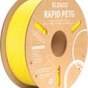 ELEGOO Rapid PETG Filament 1.75mm Yellow 1KG, High Speed 30-600mm/s 3D Printer Filament Dimensional Accuracy +/- 0.02 mm, 1kg Cardboard Spool(2.2lbs) Fits for Most FDM 3D Printers