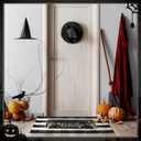 Dunzy 2 Pcs Halloween Doormat Outdoor Spooky Skull Welcome Mat 17"x30" & Black White Plaid Entrance Rug 28"x43" for Front Door Porch Non Slip Floor Mat Layered for Indoor Outside Entryway Decor