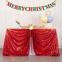 ShiDianYi Sequin Tablecloth Rectangle 50x72-Inch Red Table Cloths for Parties Rectangular Tablecloth Overlay Glitter Red Sequin Fabric Table Linens Birthday/Baby Shower