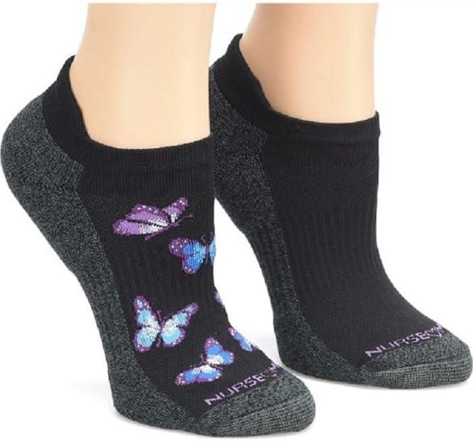 Nurse Mates Women's Anklet Socks | Compression | 2-Pair Pack | Comfort Support